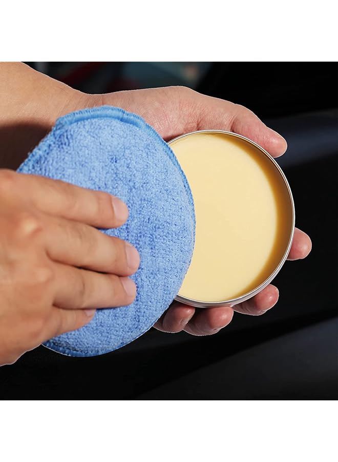 Generic Microfiber Wax Applicator Pads, Car Wax Applicator, Buffing & Detail Polishing Foam Pads For Car Cleaning And Fine Polishing (5" Diameter, 6 Pack)  - Image 3