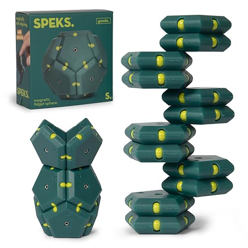 Speks Geode Magnetic Fidget Toy  Sensory Desk Toy for Adults  Teens 14  Stress Relief Gift  Sphere Monstera - Image 1
