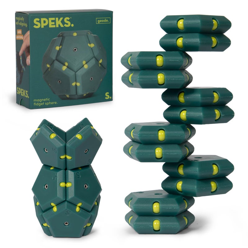 Speks Geode Magnetic Fidget Toy  Sensory Desk Toy for Adults  Teens 14  Stress Relief Gift  Sphere Monstera - Image 2