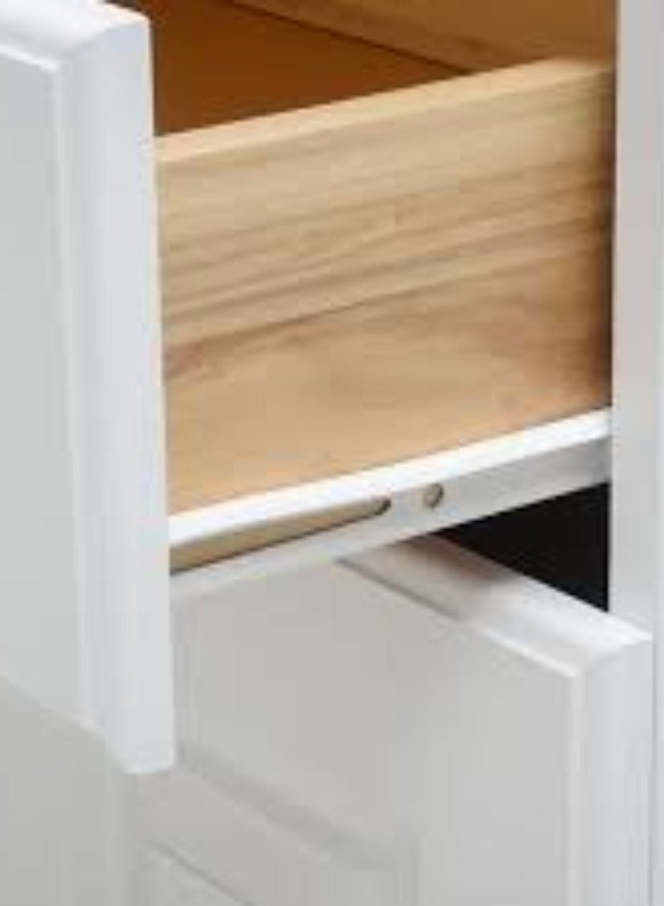 KNP KNP White Sliding Drawer Rail in 18 inches is designed for smooth and efficient drawer operation, perfect for a variety of furniture applications such as cabinets, desks, and storage units.  - Image 4