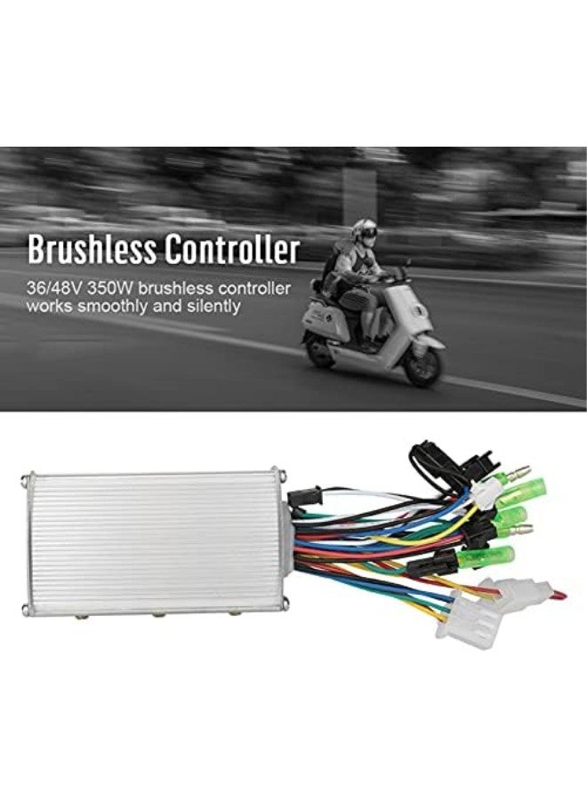 Brushless Motor Controller,350W Electric Brushless DC Motor Controller 36/48V High Speeds Brushless Motor Controllers for Go Karts E-Bike Electric Throttle Motorcycle Scooter  - Image 2