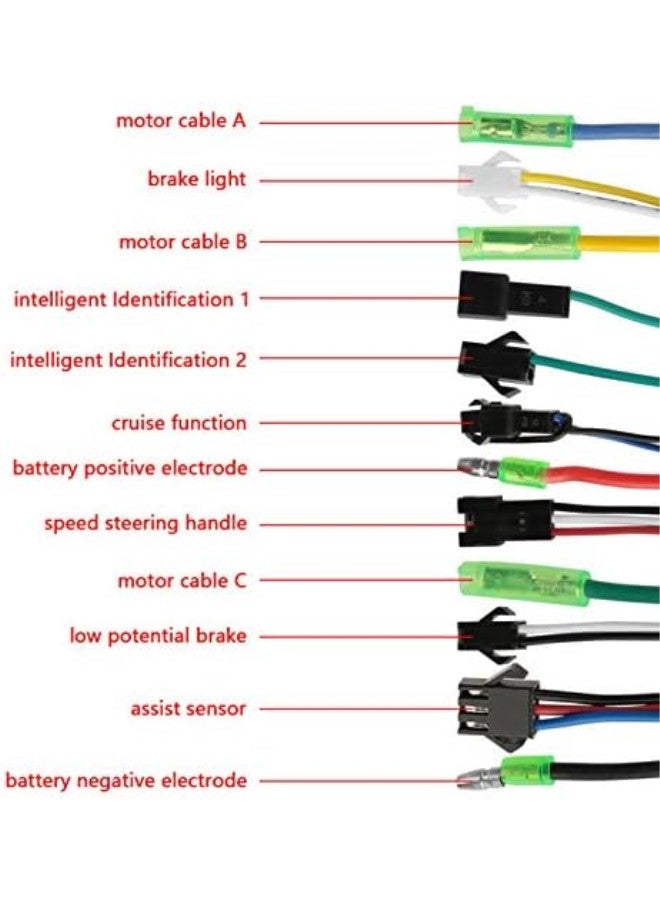 Brushless Motor Controller,350W Electric Brushless DC Motor Controller 36/48V High Speeds Brushless Motor Controllers for Go Karts E-Bike Electric Throttle Motorcycle Scooter  - Image 3