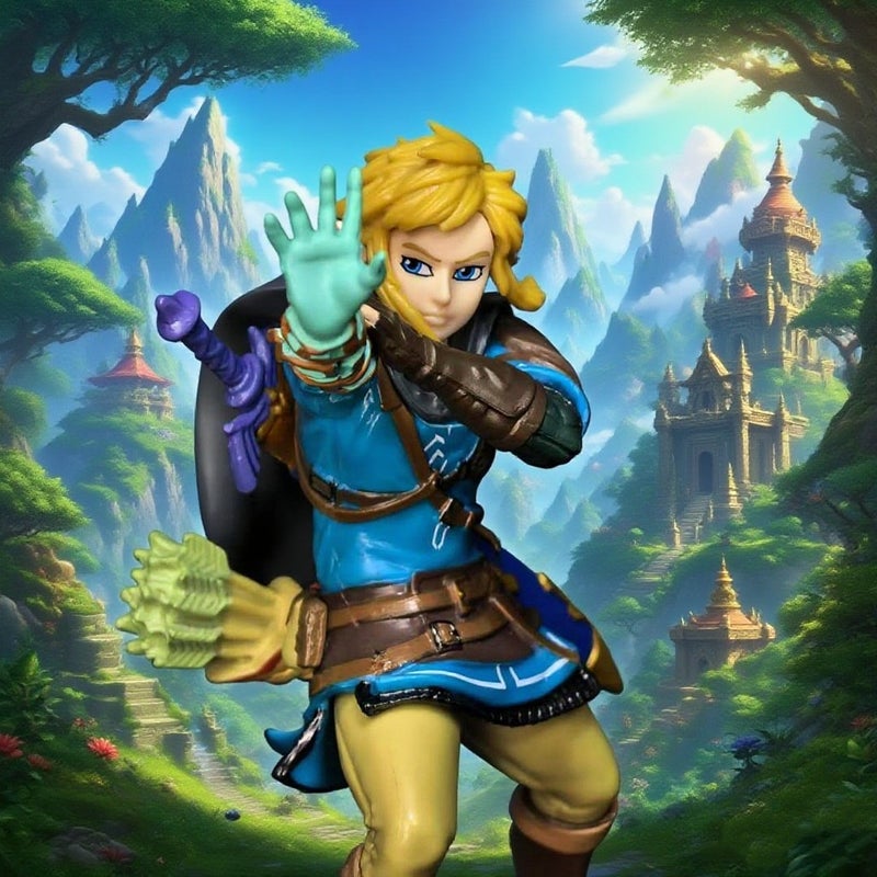 تماثيل شخصيات لعبة The Legend of Zelda: Tears of the Kingdom لينك وزيلدا - Image 2