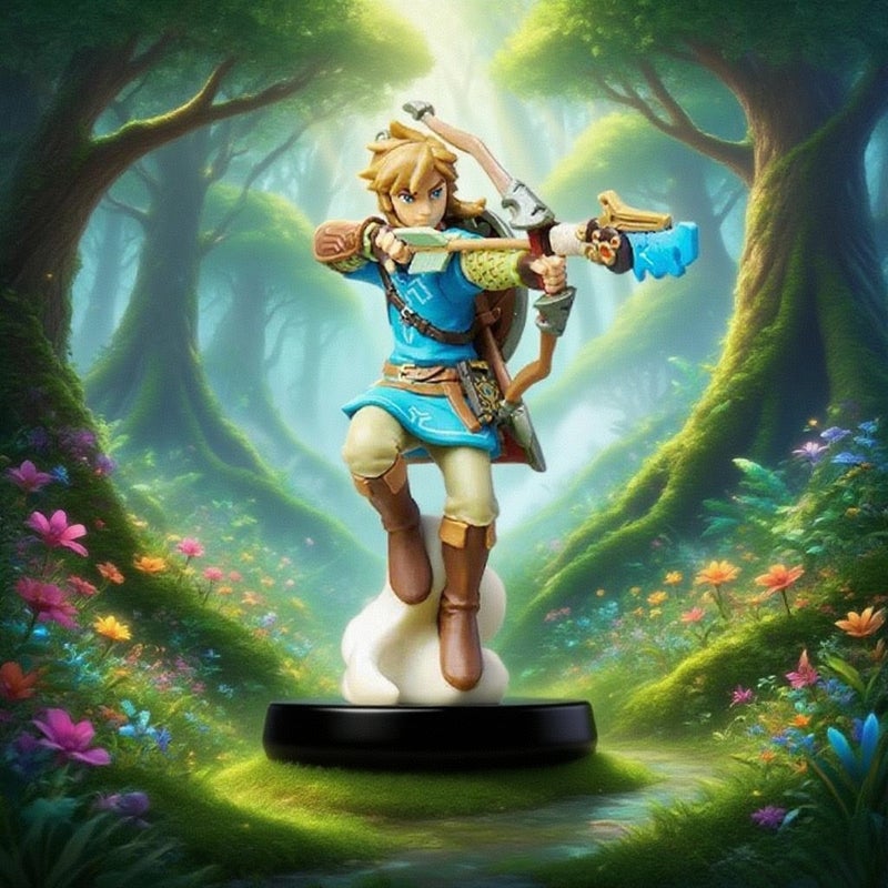 تماثيل شخصيات لعبة The Legend of Zelda: Tears of the Kingdom لينك وزيلدا - Image 1