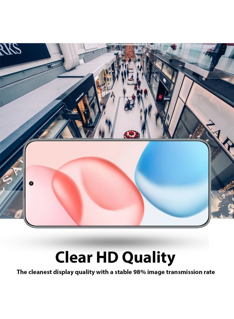 Screen protector compatible with Honor 400 Pro, tempered glass screen protector [anti-glare] [full HD coverage] [easy to install] [9H hardness] Honor 400 Pro transparent - Image 5