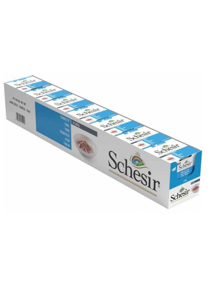 Schesir 14PC Cat Wet Food With Tuna 85g - Image 1