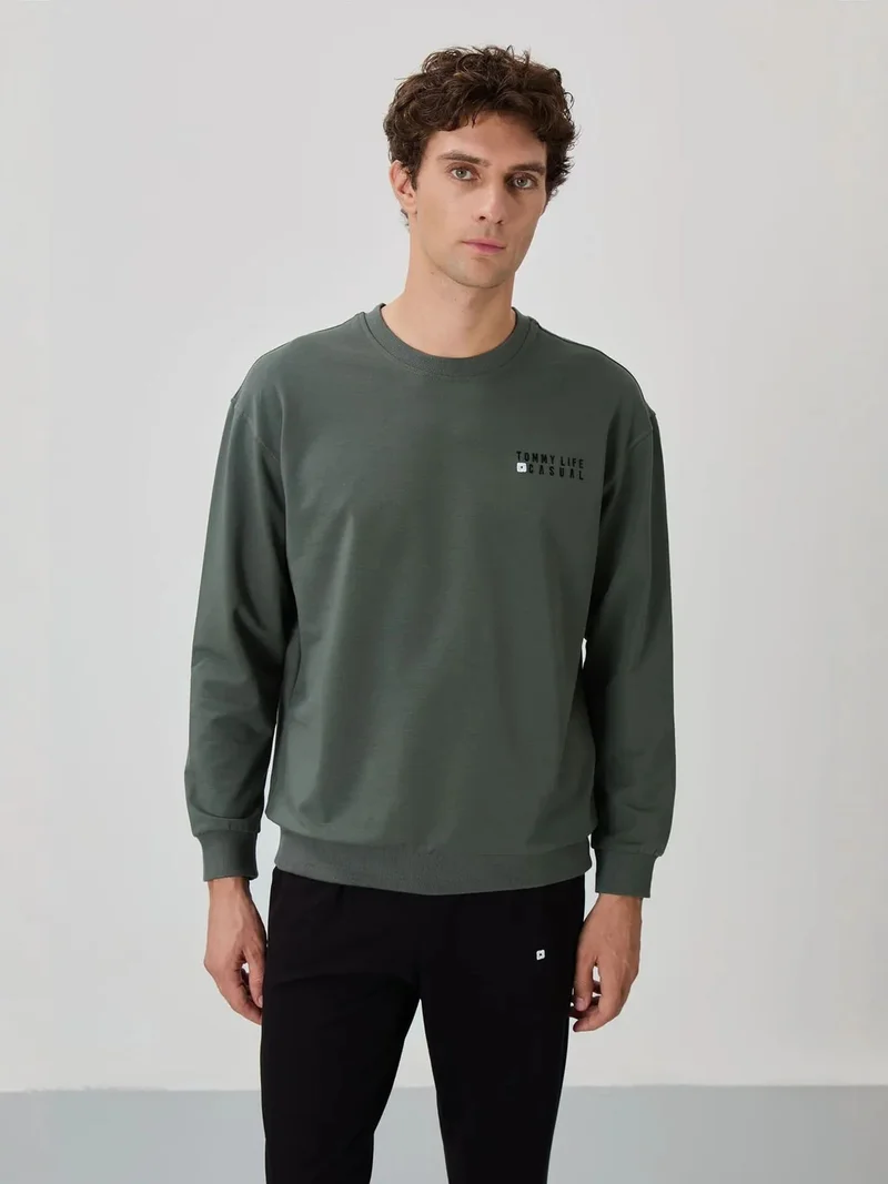 TOMMYLIFE TOMMY Men's Oversized Sweatshirt And Pants Set