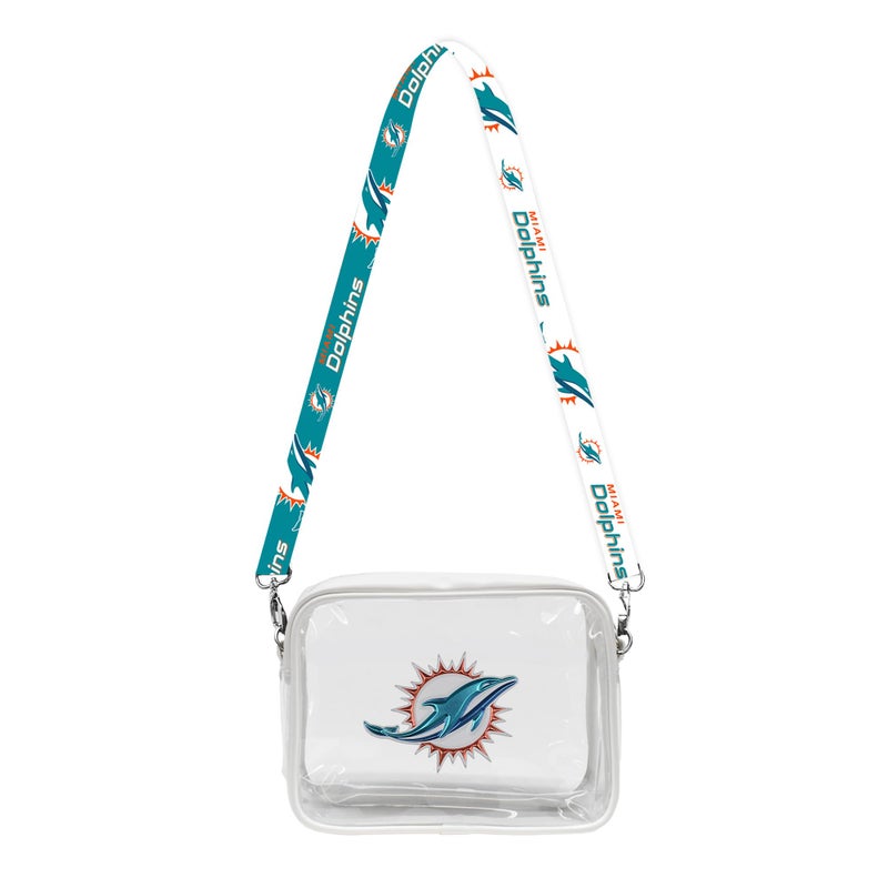 Littlearth Miami Dolphins NFL Clear Fanny Fan Purse - Image 2