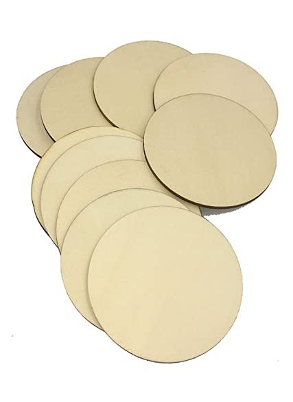 Snoogg Snoogg MDF Wood Board for Art and Craft for Resin Art Mandala Model Building Home Dcor Painting DIY Plaque Artist Painting Model Building Home Dcor Size 10 Inch Pack5  - Image 2