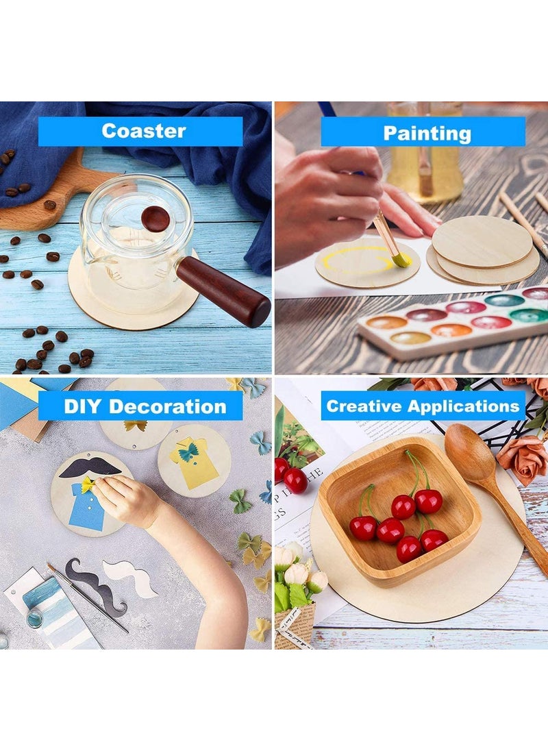 Snoogg Snoogg MDF Wood Board for Art and Craft for Resin Art Mandala Model Building Home Dcor Painting DIY Plaque Artist Painting Model Building Home Dcor Size 10 Inch Pack5  - Image 3