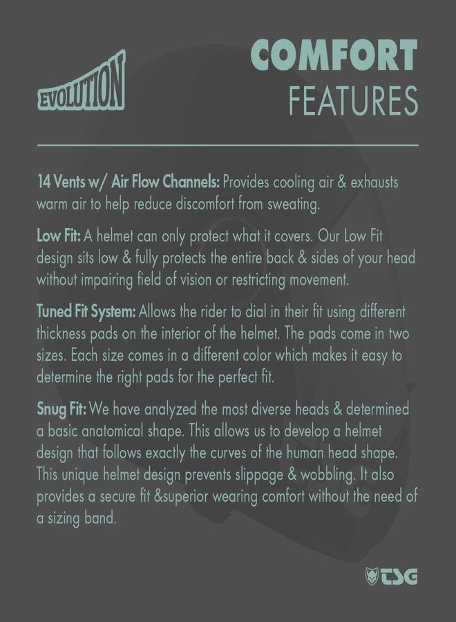 TSG Evolution Bike & Skate Helmet | for Cycling, BMX, Skateboarding, Rollerblading, Roller Derby, E-Boarding, E-Skating, Longboarding | Triple Certified, Swiss Design - Image 5