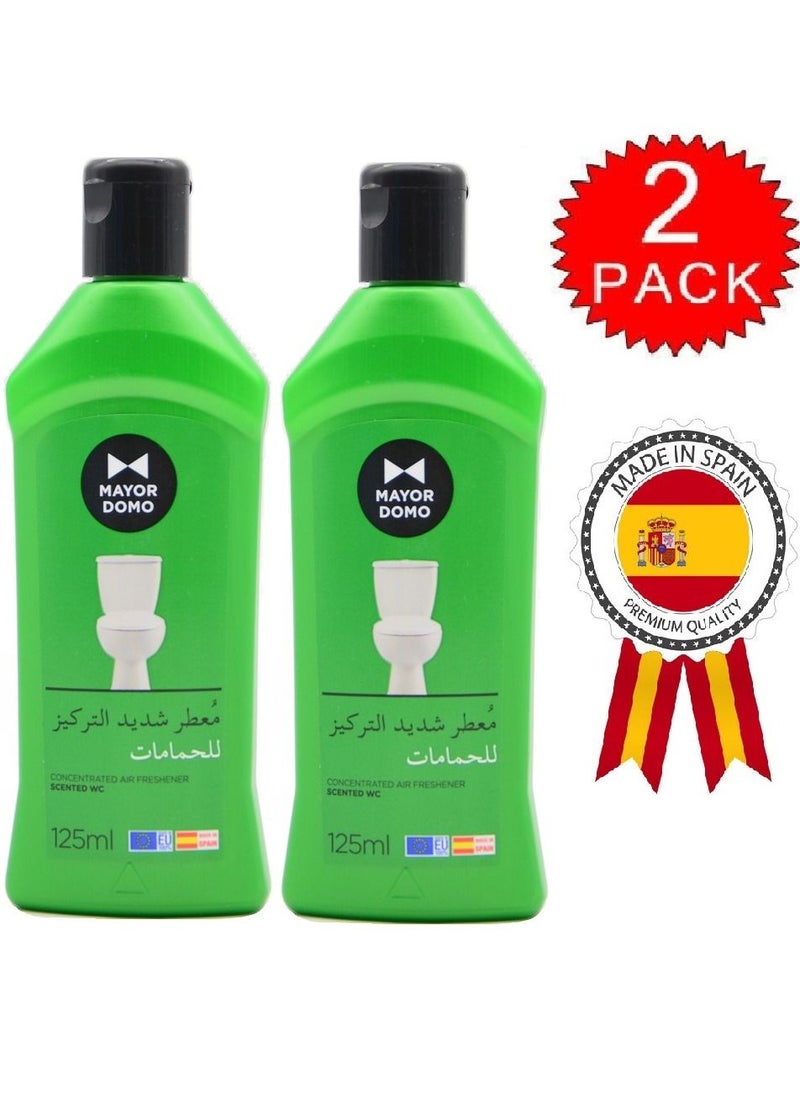 Mayor 2 Bottles Concentrated Air Freshner Scented Wc 125 ml for bathrooms and all over the house  - Image 1