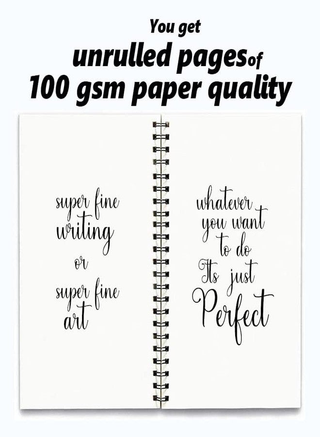 CULTURE GRAPHIC Spiral Notebook with Pink Hearts Design | 160 Unruled White Pages | Wiro-Bound | Pack of 1 - Image 4