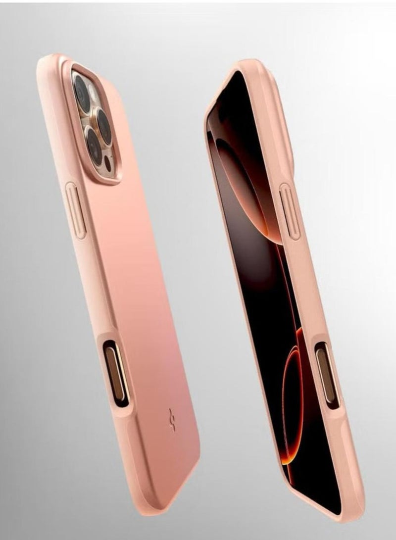 سبايجن غطاء حماية رفيع من MagFit لهاتف iPhone 16 Pro Max MagSafe (2024) - وردي تيتانيوم - Image 3