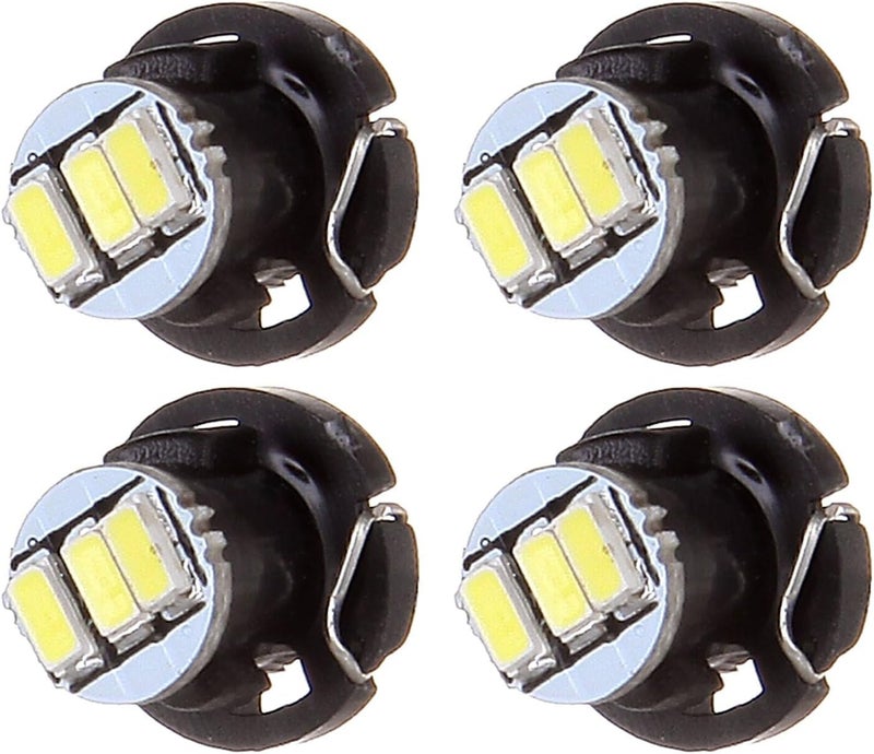 cciyu 4 Pack White T4/T4.2 Neo Wedge LED Bulbs - Image 1