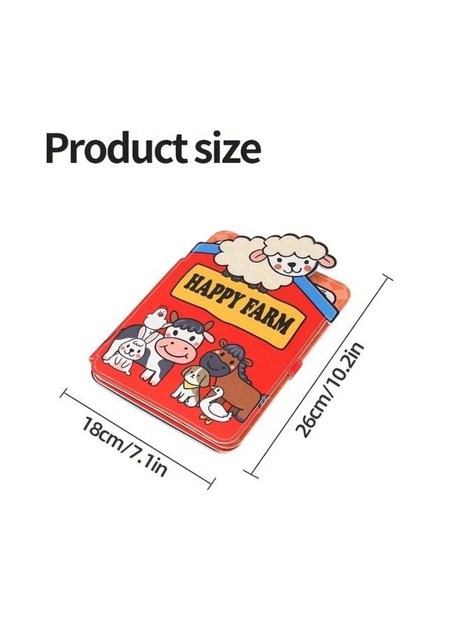 Farm Sticker Cloth Book Interactive Learning Toy Fine Motor Skills Educational Gift - Image 3