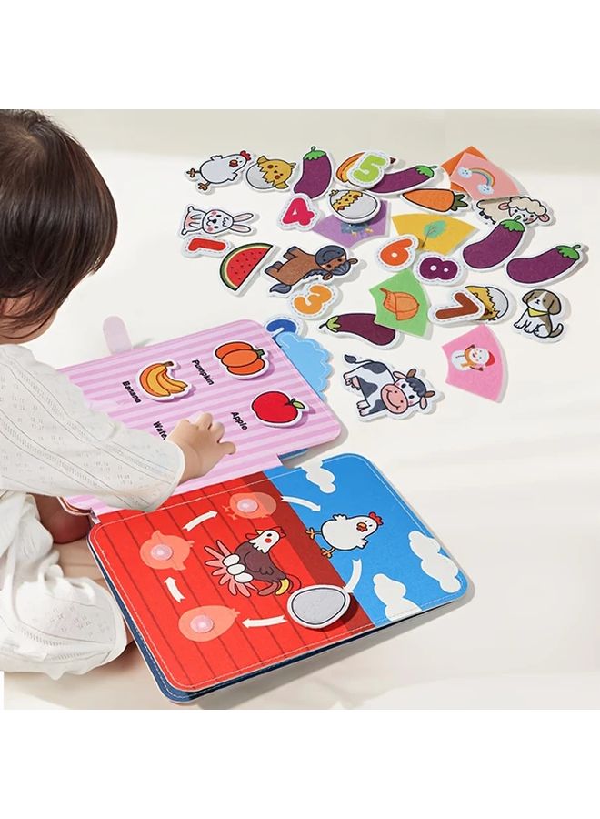 Farm Sticker Cloth Book Interactive Learning Toy Fine Motor Skills Educational Gift - Image 4
