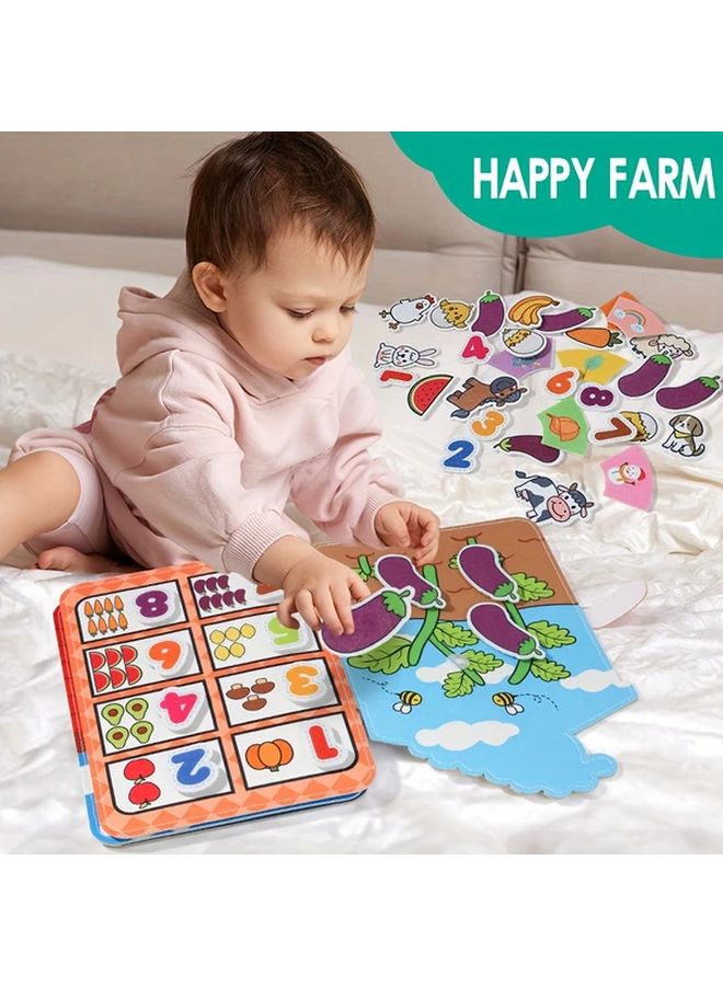 Farm Sticker Cloth Book Interactive Learning Toy Fine Motor Skills Educational Gift - Image 2