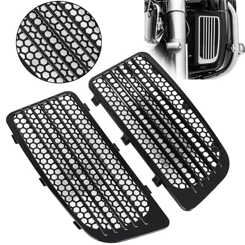 XMMT Radiator Grille Cover Lower Engine Cooler Guard Kit for Harley Touring Street Glide Electra Glide Road Glide Tri Glide Road King FLHTK FLHTKL FLTRU FLTRUSE FLHXSE 2014-2023, Black - Image 1