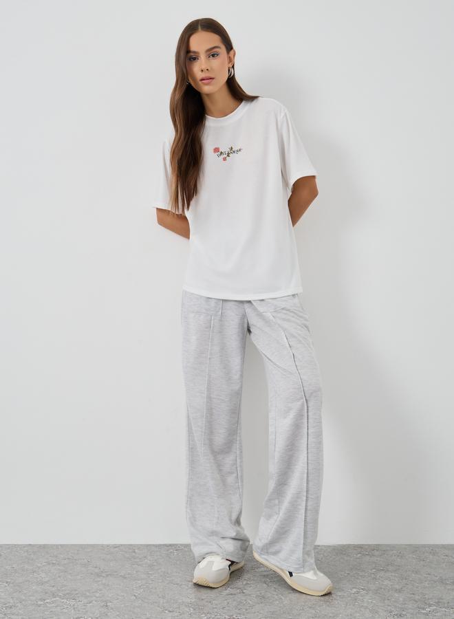 Take Two Slogan Print Regular Fit T-Shirt - Image 2