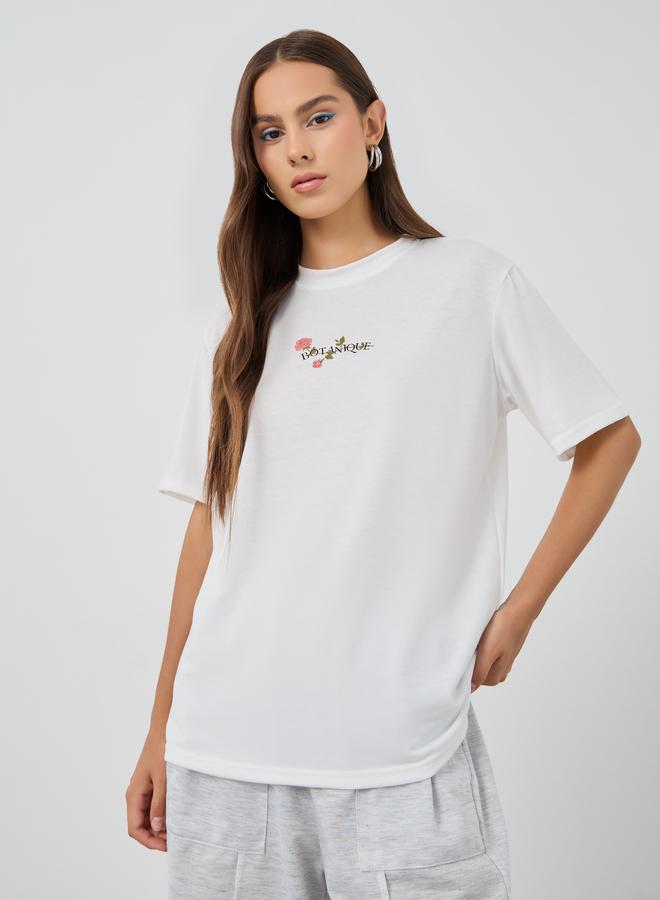 Take Two Slogan Print Regular Fit T-Shirt - Image 1