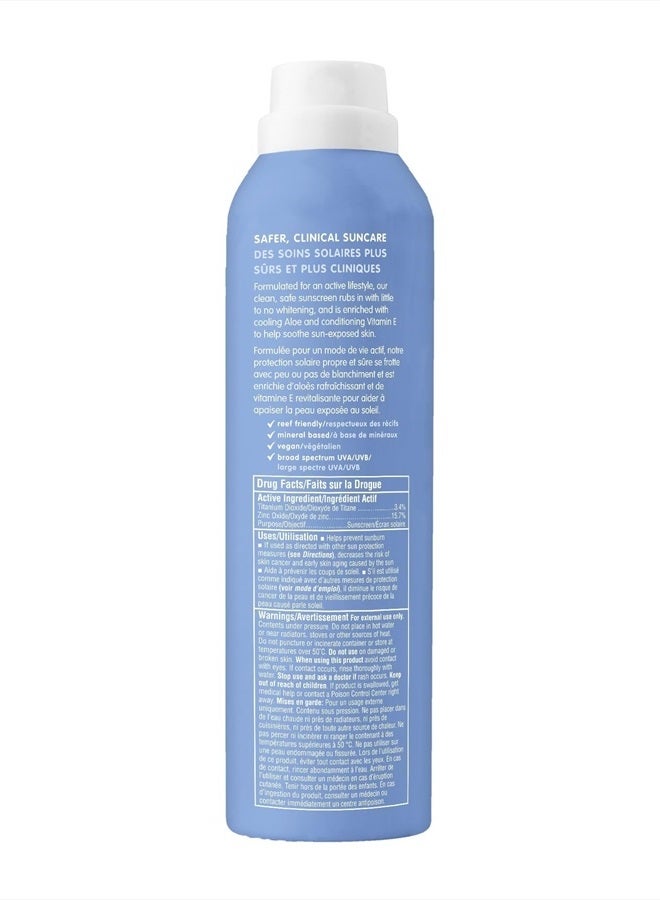Thinksport بخاخ واقي شمس معدني شفاف SPF 50 - لوشن واقي شمس رياضي مقاوم للماء - حماية آمنة وطبيعية من أشعة UVA/UVB بأكسيد الزنك، 6 أونصة سائلة - Image 3