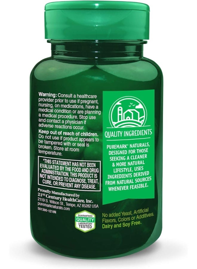 Puremark Vitamin D Vegetarian Capsules 60 Count - Image 2