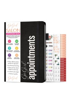 GoGirl Salon Appointment Book – Reservation Book for Beauty Salons, Spas, Hair Stylists, Estheticians – Appt Booking Planner, 7x10″ (Black) - pzsku/ZDECD59983619873836AAZ/45/_/1730835738/f53b7de3-48ed-4d80-81ad-9dbae2375c60