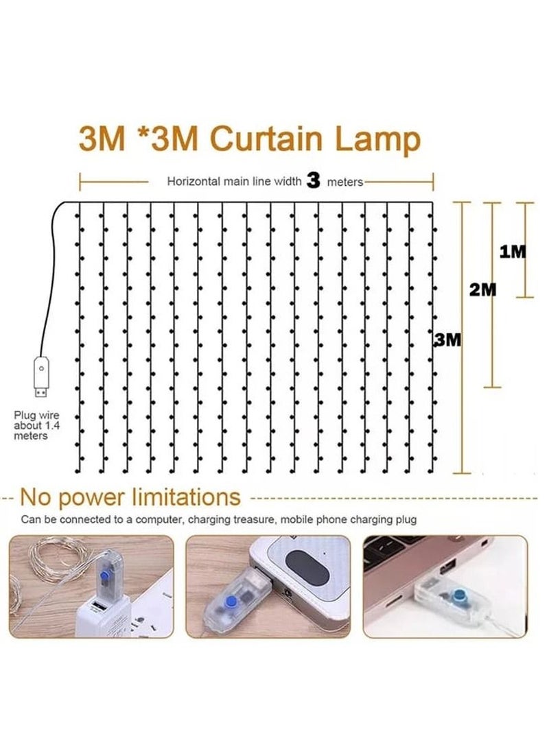 DubaiGallery Globe String Lights, LED Crystal Ball Curtain Lights, Waterproof LED Fairy String Lights for Garden, Patio, Party, Wedding Decoration and More - Image 4