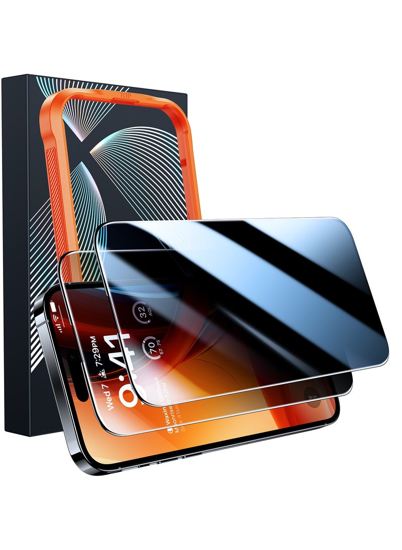 TORRAS - Stealth for iPhone 15 Pro Max Privacy Screen Protector with High Definition Durable&Tough 9H Tempered Glass for iPhone 15 Pro Max Screen Protector [Anti-Spy] Easy Installation, 1-Pack, 6.7" - Image 1
