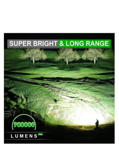 ZLH HITY Rechargeable LED Flashlights High Lumens, 900000 Lumens Super Bright Flashlight with 11 Modes IPX6 Waterproof, Powerful Handheld Flashlight for Camping Emergencies Hiking Home  - Image 2