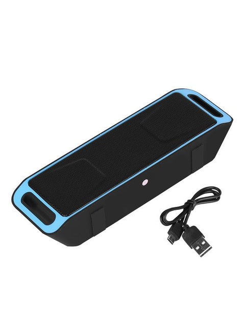 Portable Mini Outdoor Wireless Bluetooth  Speaker USB FM TF Card Built-in Mic Handsfree Blue