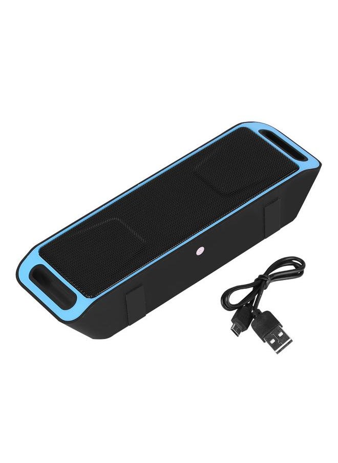 Thoraya - Portable Mini Outdoor Wireless Bluetooth  Speaker USB FM TF Card Built-in Mic Handsfree Blue - Image 1