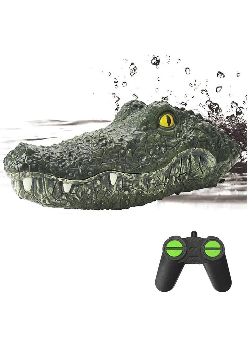 Generic - Crocodile High-Speed RC Boat with Remote Control | 2.4G Alligator Simulation Racing Boat | Waterproof Floating Crocodile Head for Pools, Lakes & Prank Toy for Kids and Adults - Image 1