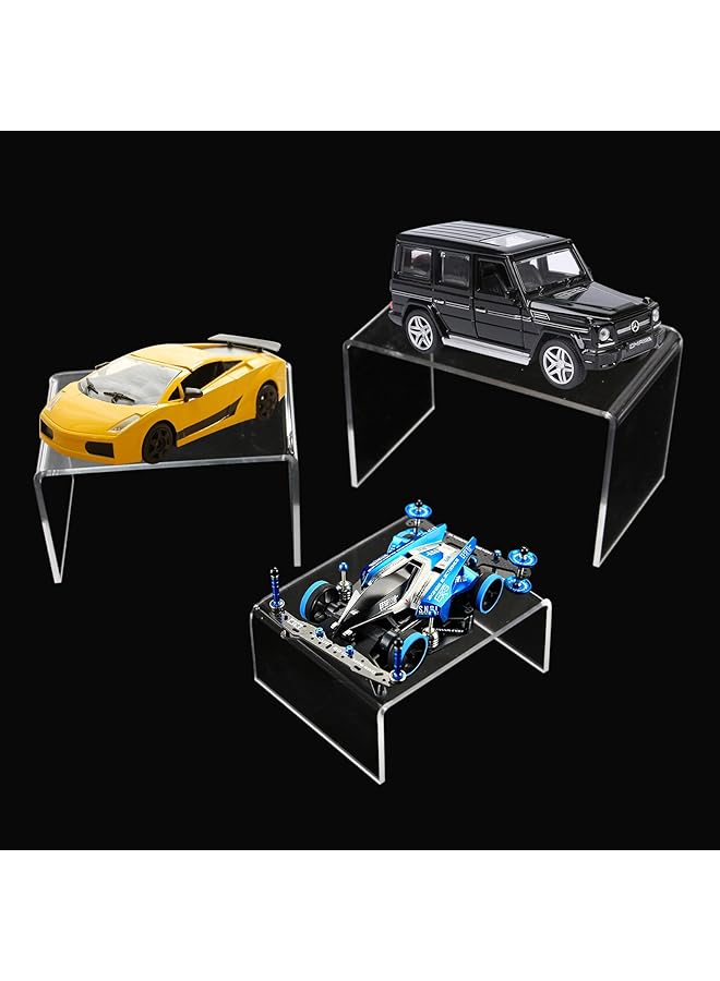 erorex 6 Pack U Shaped Acrylic Risers Wide Acrylic Display Stand Clear Risers For Display Jewelry Model Showcase Fixtures - Image 3