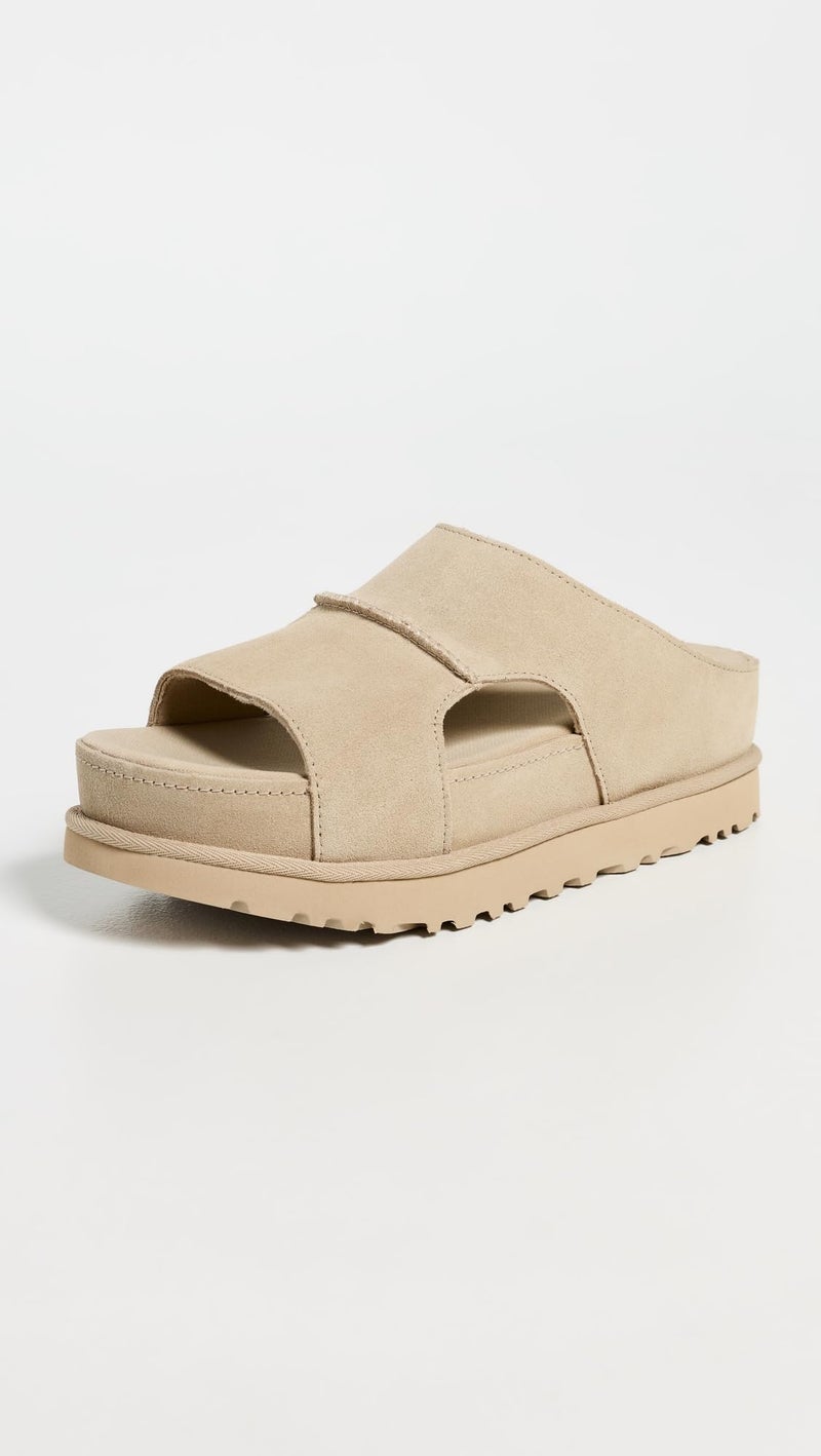 UGG Women's Goldenstar Hi Cutout Slide Sandal, Sand, 8.5 - Image 2
