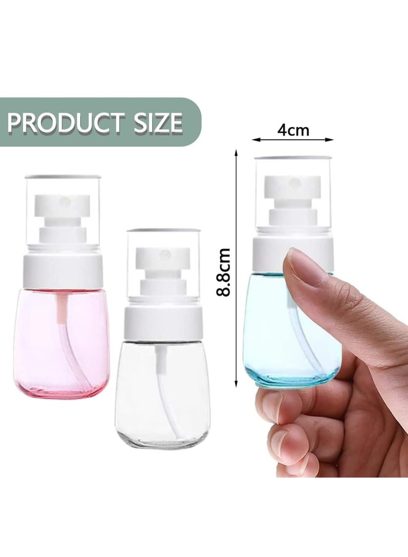 Oasisgalore 30ml Mini Fine Mist Spray Bottles, 4 Pcs Refillable Sprayer Leakproof Travel Container(Blue)  - Image 2