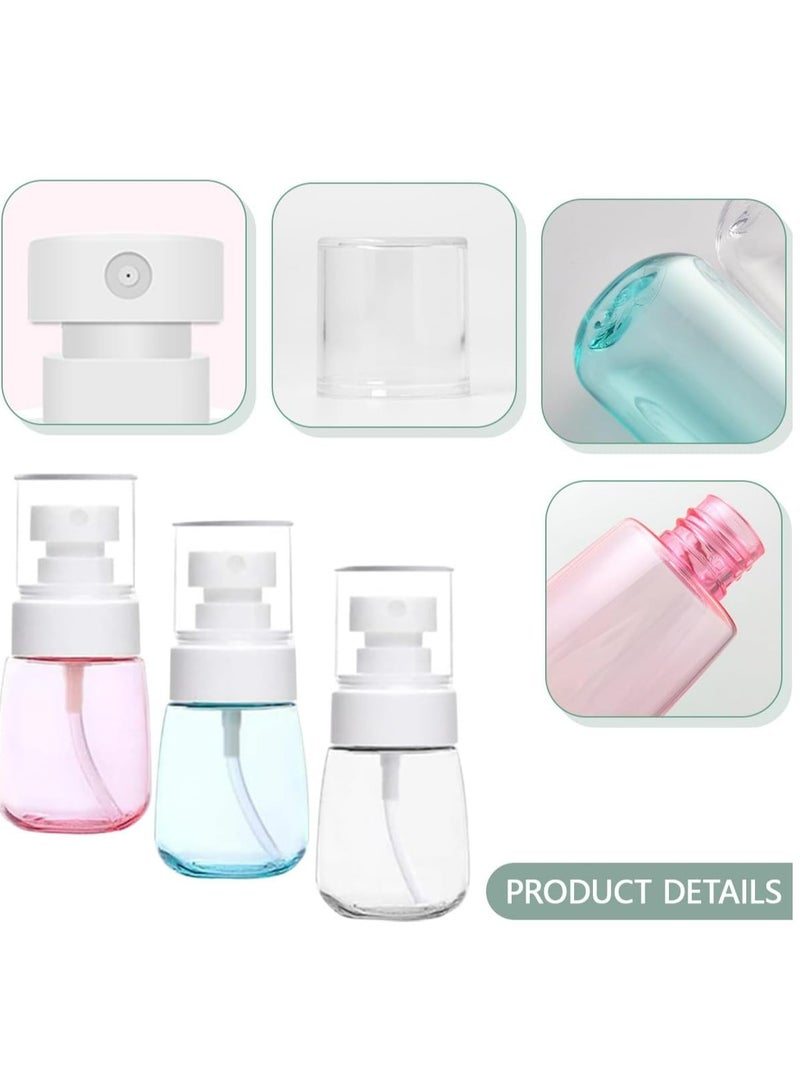 Oasisgalore 30ml Mini Fine Mist Spray Bottles, 4 Pcs Refillable Sprayer Leakproof Travel Container(Blue)  - Image 3