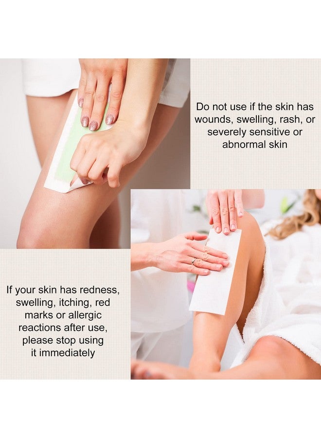 Leelosp 500 Pack Non Woven Wax Strips for Body and Facial Hair Removal, Different Sizes - Soft Waxing Paper for Effortless Hair Removal  - Image 5