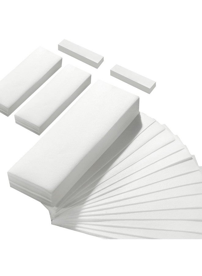 Leelosp 500 Pack Non Woven Wax Strips for Body and Facial Hair Removal, Different Sizes - Soft Waxing Paper for Effortless Hair Removal  - Image 1