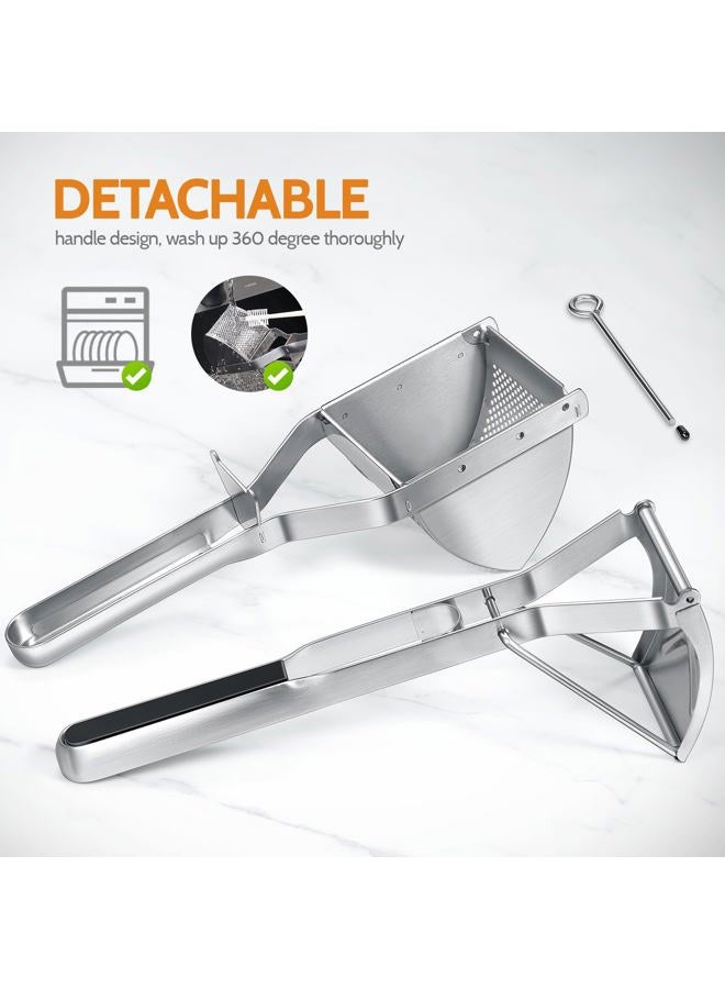 Sopito Potato Ricer, Sopito Stainless Steel Potato Masher for Commercial and Home Use Orange - Image 5