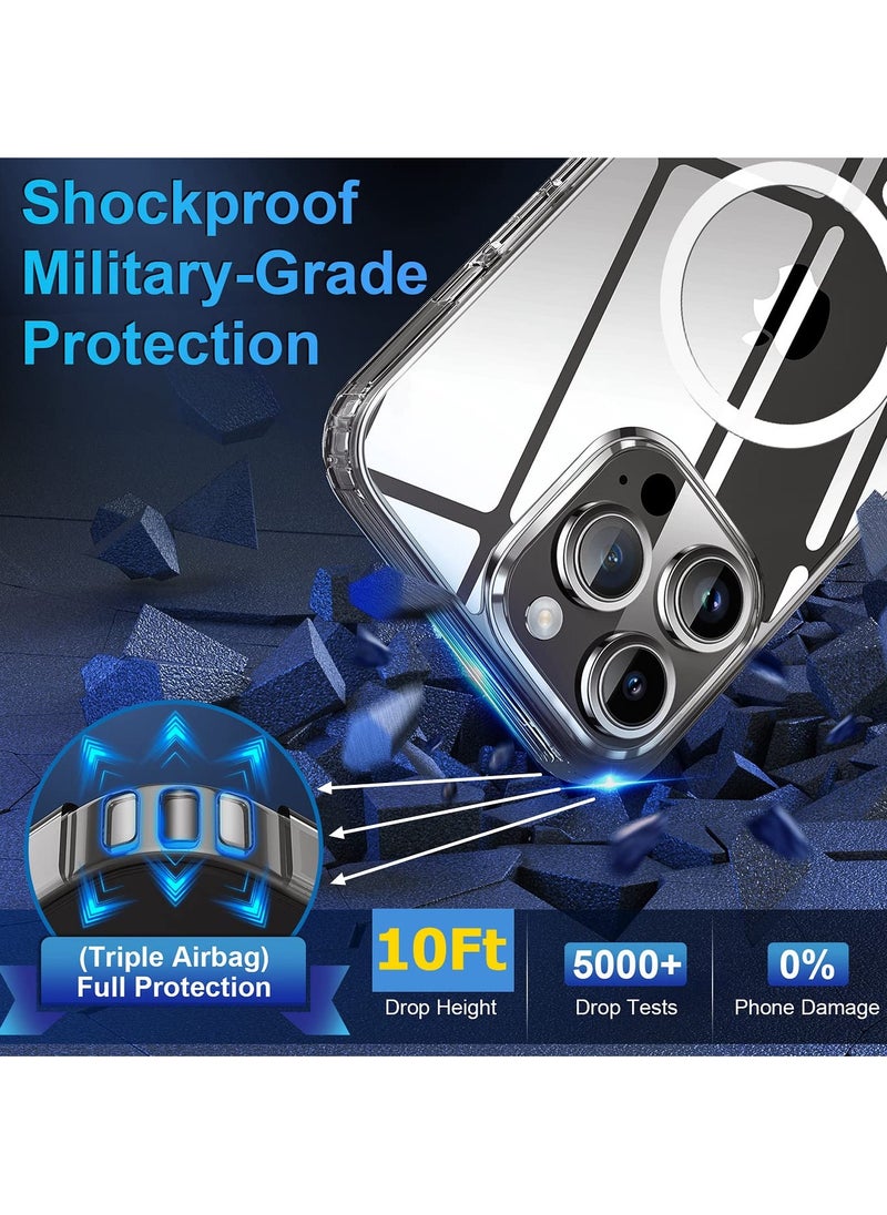 BORTONY - iPhone 13 Pro Magsafe Strong Magnets Non-Yellowing Drop Protection iPhone 13 Pro Case Clear Slim Cover for Apple 13 Pro 6.1 inch - Image 1