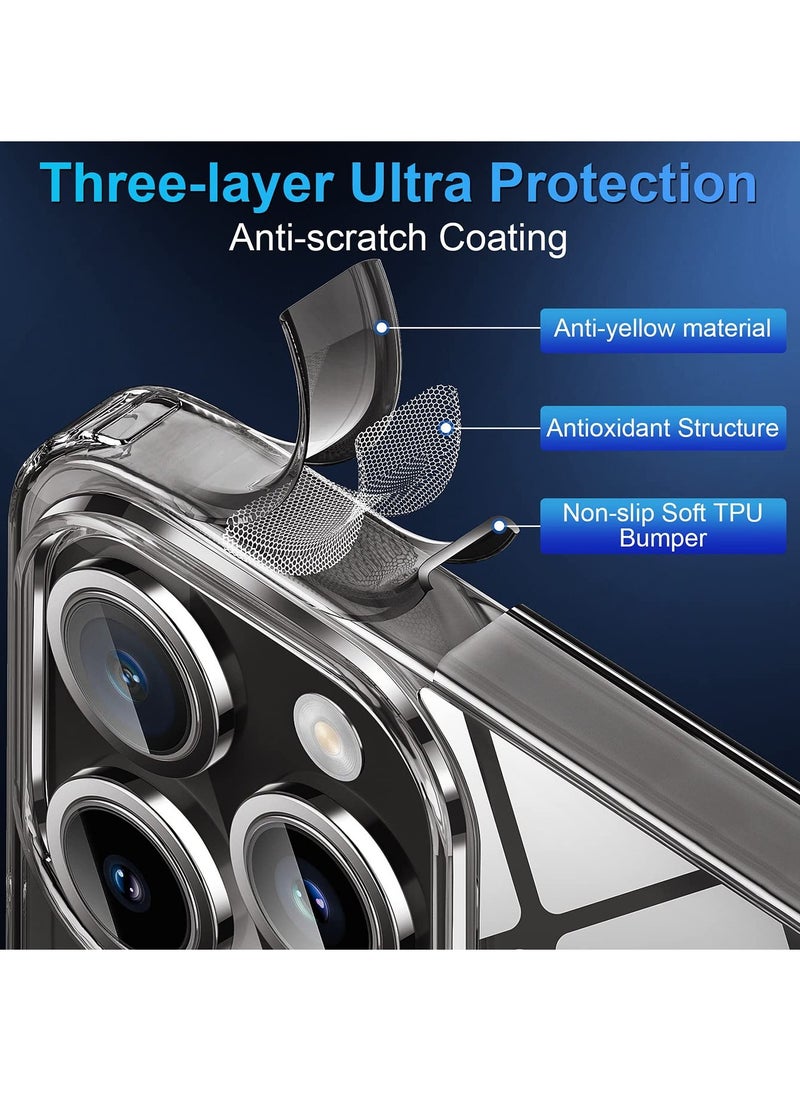 BORTONY - iPhone 13 Pro Magsafe Strong Magnets Non-Yellowing Drop Protection iPhone 13 Pro Case Clear Slim Cover for Apple 13 Pro 6.1 inch - Image 1