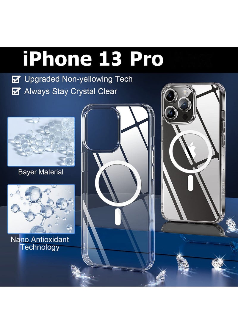 BORTONY - iPhone 13 Pro Magsafe Strong Magnets Non-Yellowing Drop Protection iPhone 13 Pro Case Clear Slim Cover for Apple 13 Pro 6.1 inch - Image 1