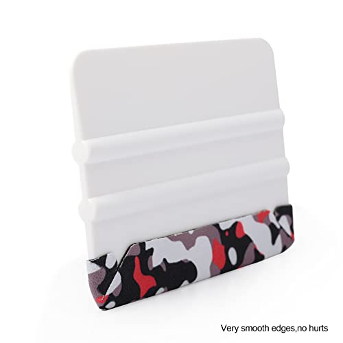 Gomake Vinyl Wrap Squeegee 10PCS Plastic Felt Edge Application Tool with 5PCS Felt Fabric for Window Tint Car Film Graphic Decal Wrapping Wallpaper Craft Smoothing - Image 4