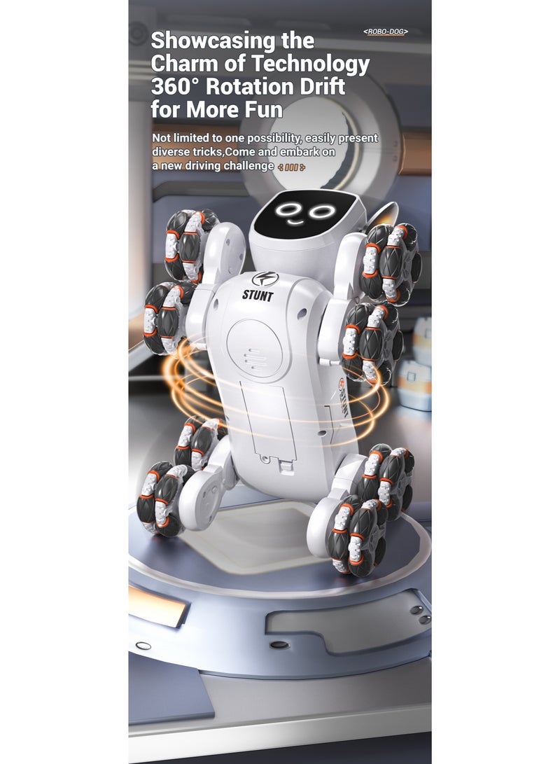 All-Terrain RC Stunt Dog Robot | 8-Wheel Spinning & Spraying Toy | Multifunction Remote Dog Gift for Kids  - Image 4