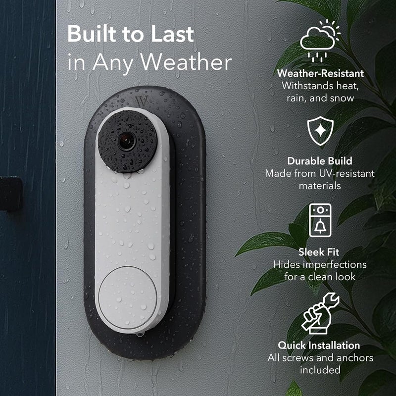 Wasserstein Wall Plate for Google Nest Doorbell (Wired, 2nd gen) - Made for Google Nest - Image 4