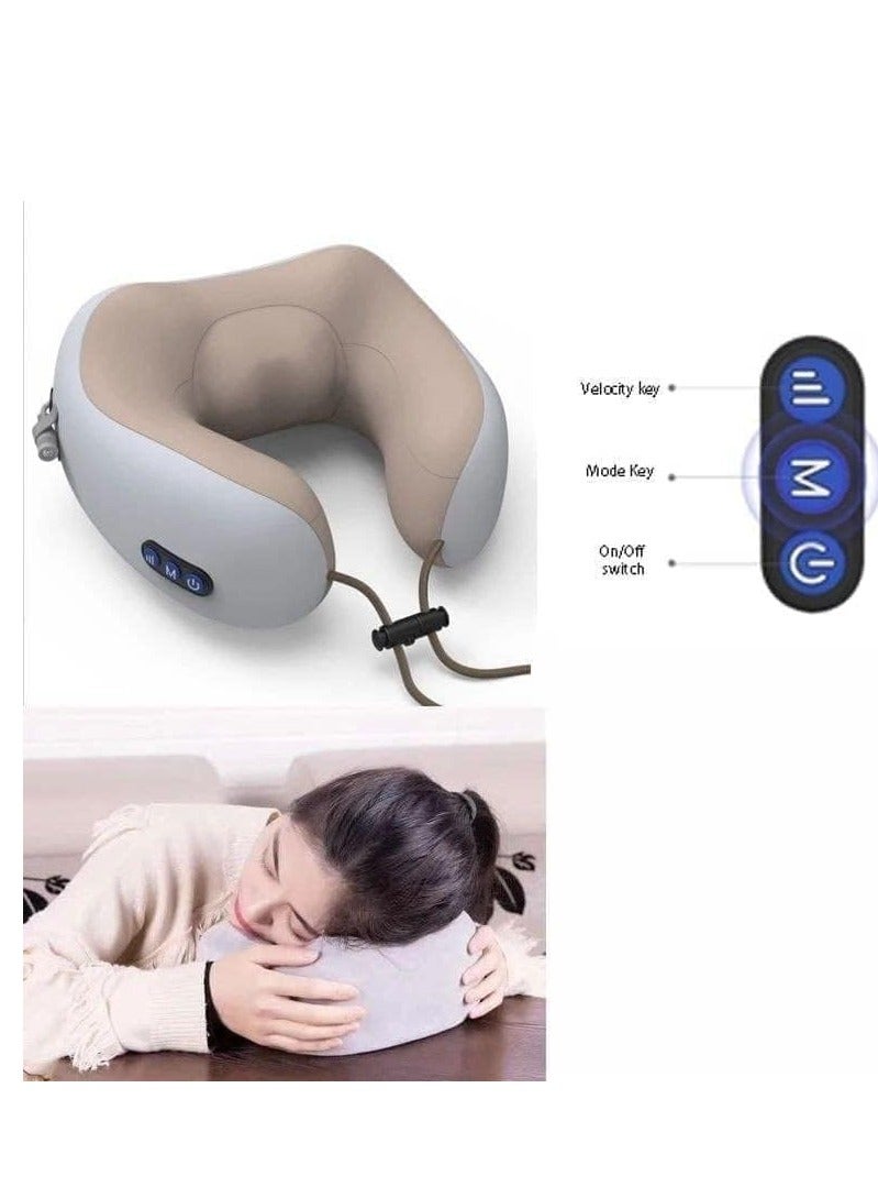 ELTRAZONE U-shaped Massage Pillow Electric Infrared Heating Kneading Neck Shoulder Back Body Massager - Image 5