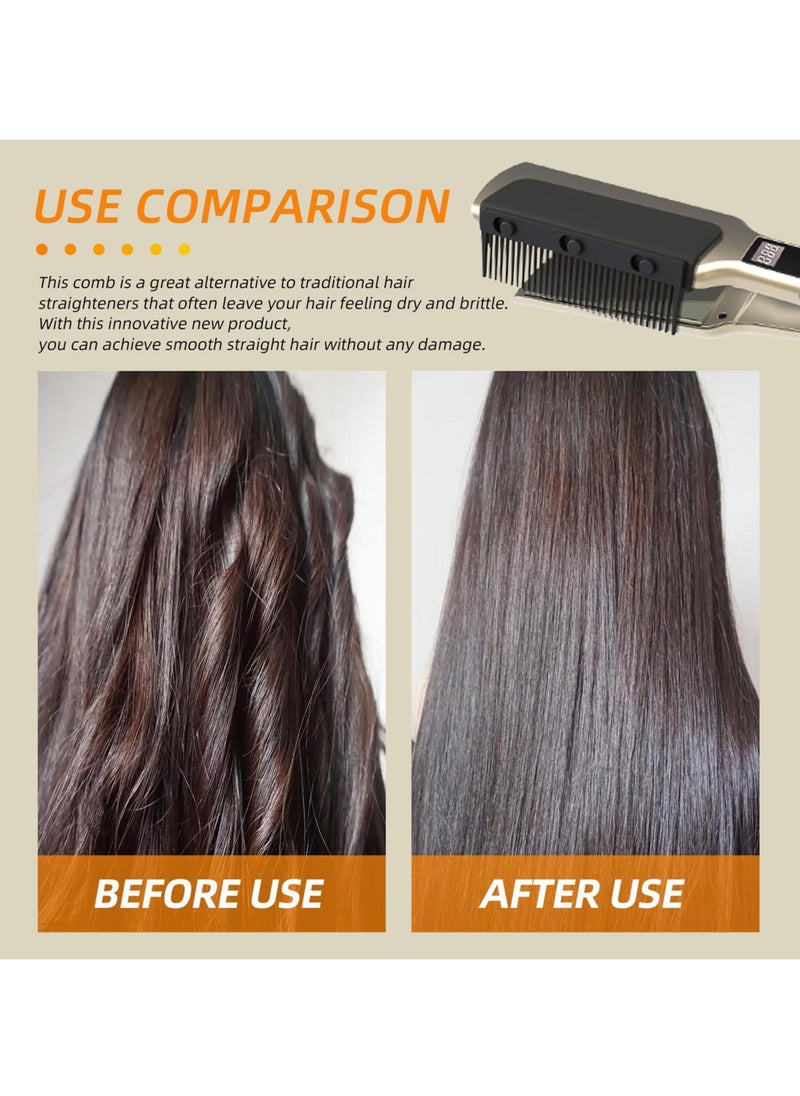 SYOSI Detachable Hair Straightening Comb Attachment, Universal Grip Comb for Flat Iron, DIY Hair Styling Tool, Flat Iron Straightener Comb Accessories  - Image 3
