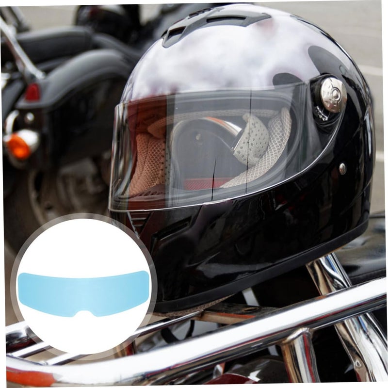 2Pcs Motorcycle Visor Anti Fog Rainproof Film High Definition Clear All Weather Safety Patch - Image 3